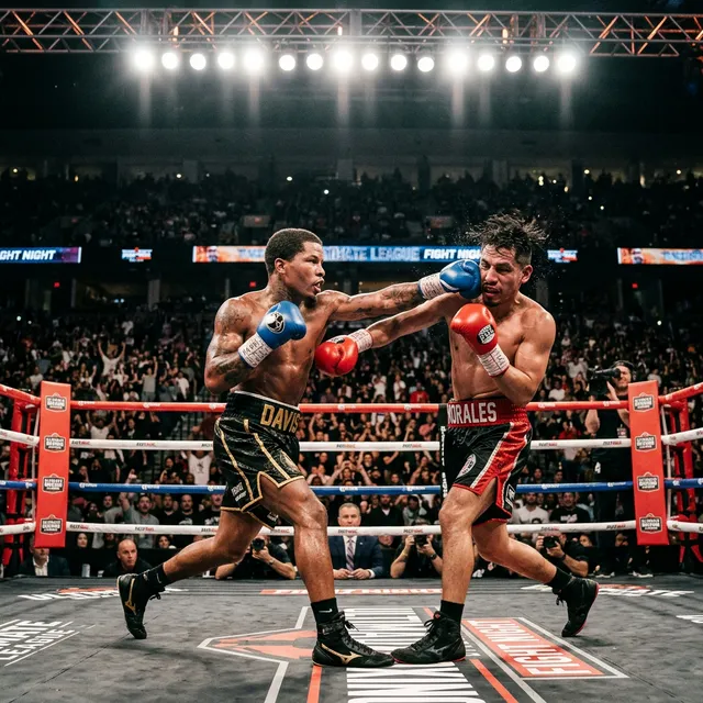 Premium UK IPTV boxing ring lit for a box-office fight night
